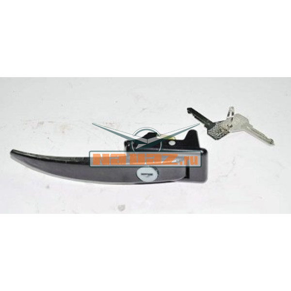 Ручка двери салона (наружняя) УАЗ-3741 с ключом  (черная) купить с доставкой